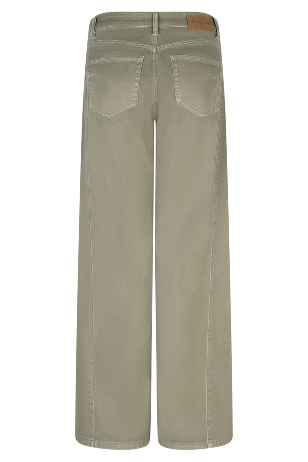 Red Button SRB4752A Claudette Light Khaki Slanted Seams Twill Trousers
