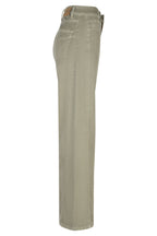 Red Button SRB4752A Claudette Light Khaki Slanted Seams Twill Trousers