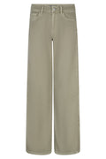 Red Button SRB4752A Claudette Light Khaki Slanted Seams Twill Trousers