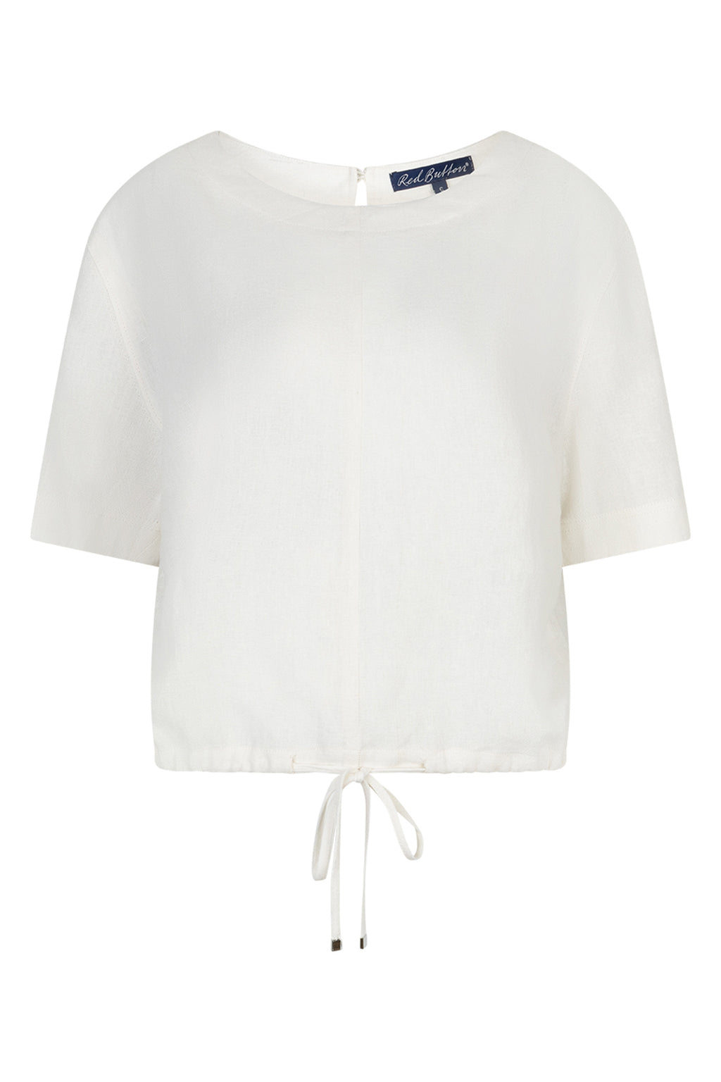 Red Button SRB4863A Skyler Off White Linen Blend Top