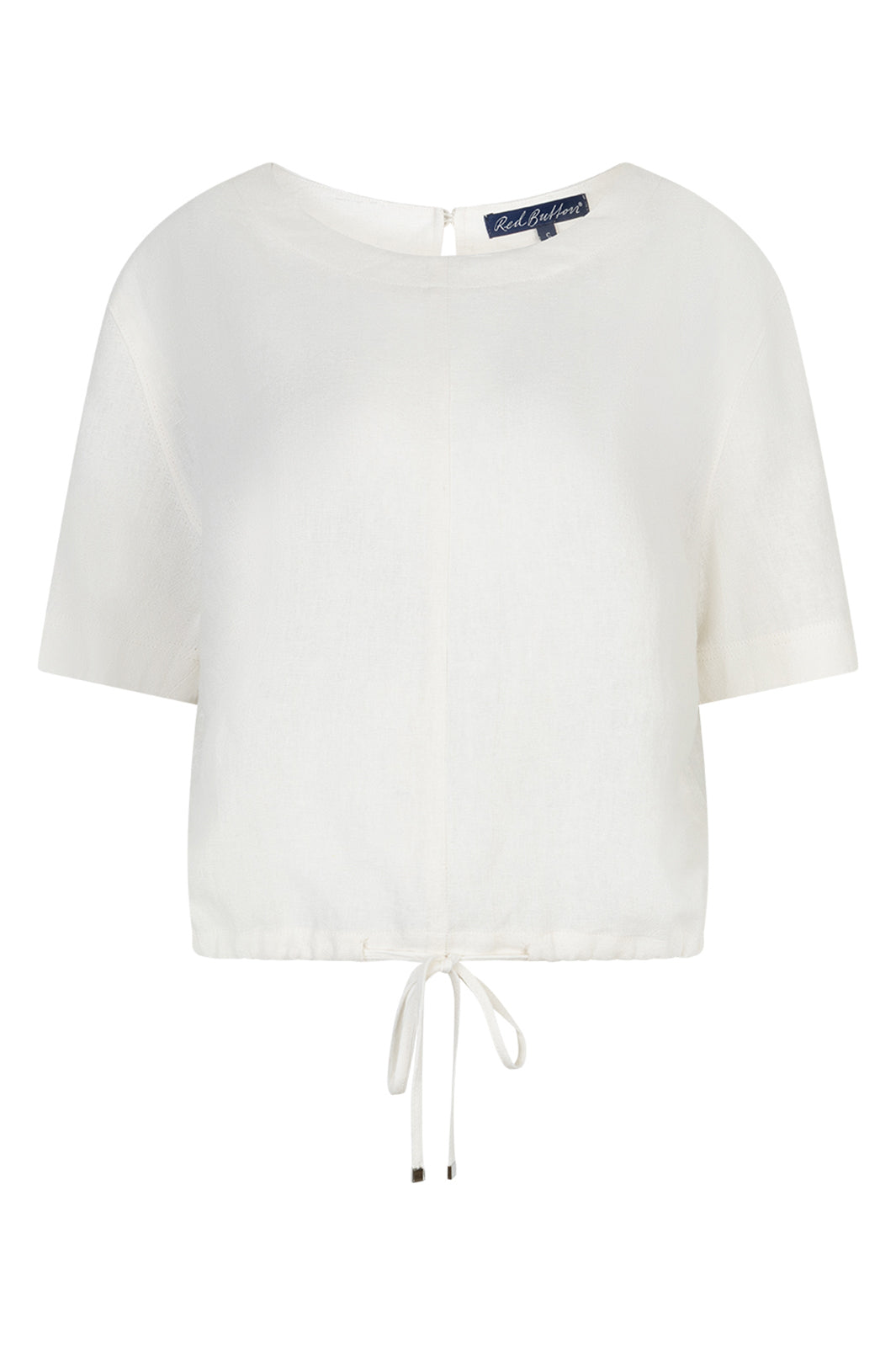 Red Button SRB4863A Skyler Off White Linen Blend Top