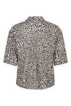 Red Button SRB4864 Nora Pebble Leopard Print Linen Blouse