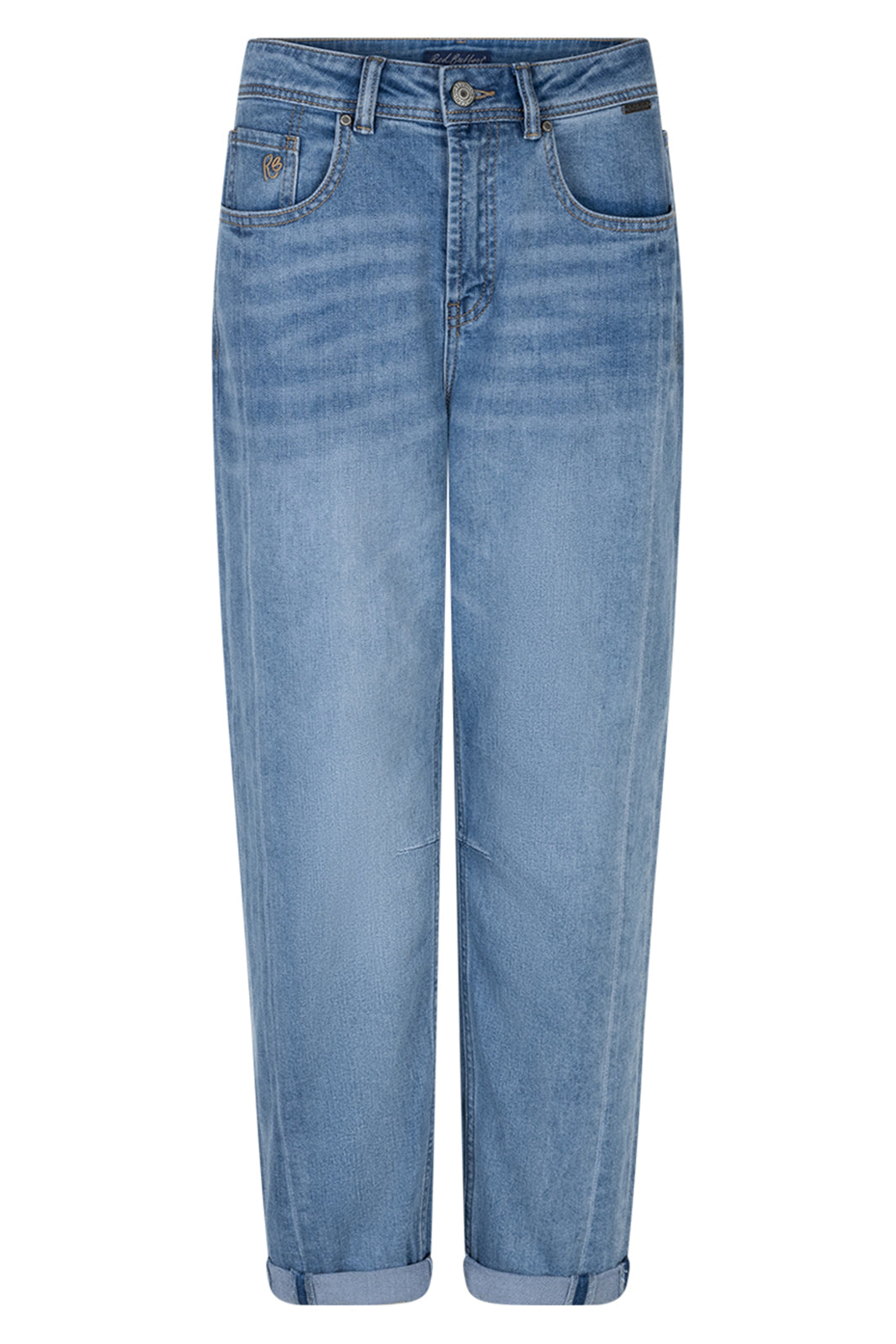 Red Button SRB4911 Caitlina Mid Stone Blue Sidepatch Jeans