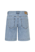 Red Button SRB4936 Bibette Bleach Blue Denim Button Shorts