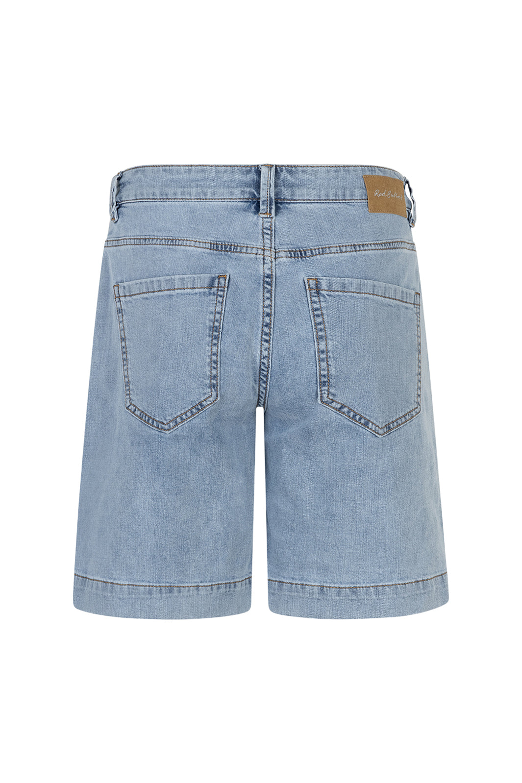 Red Button SRB4936 Bibette Bleach Blue Denim Button Shorts
