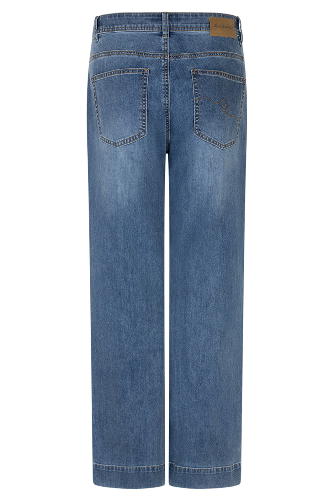 Red Button SRB4969 Colette Stone Used Blue Slanted Pockets Jeans