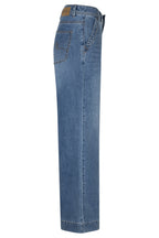Red Button SRB4969 Colette Stone Used Blue Slanted Pockets Jeans