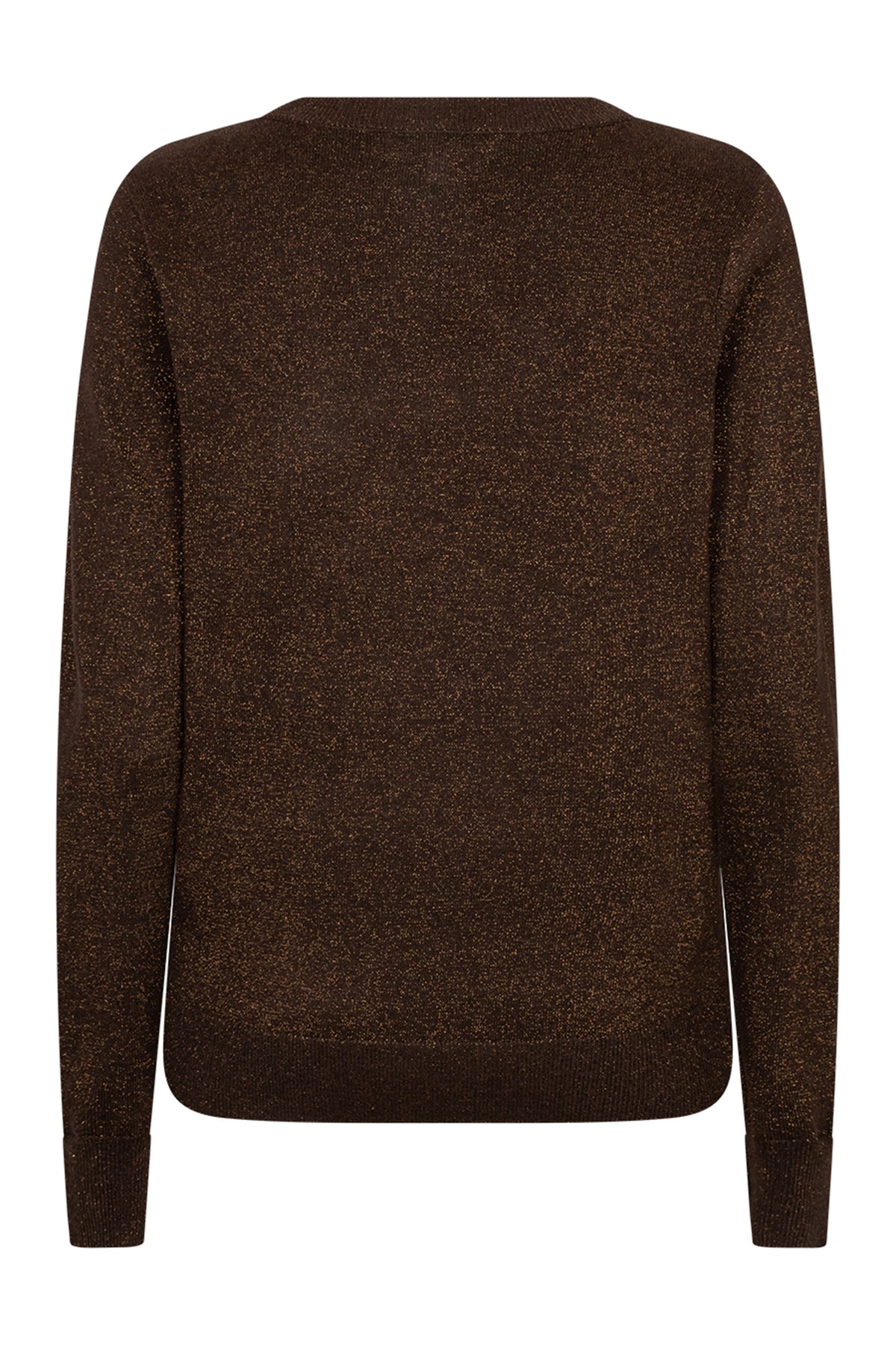 Red Button Sweet Sparkle brown metallic knit top at OSO Boutique