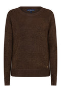 Red Button Sweet Sparkle brown metallic knit top at OSO Boutique