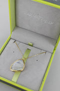 Reeves & Reeves Maharani Large Gold Necklace Moonstone White FS48, in gift box