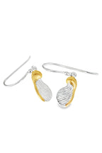 Reeves & Reeves Sycamore Silver & Gold Vermeil Earrings BB165, packshot