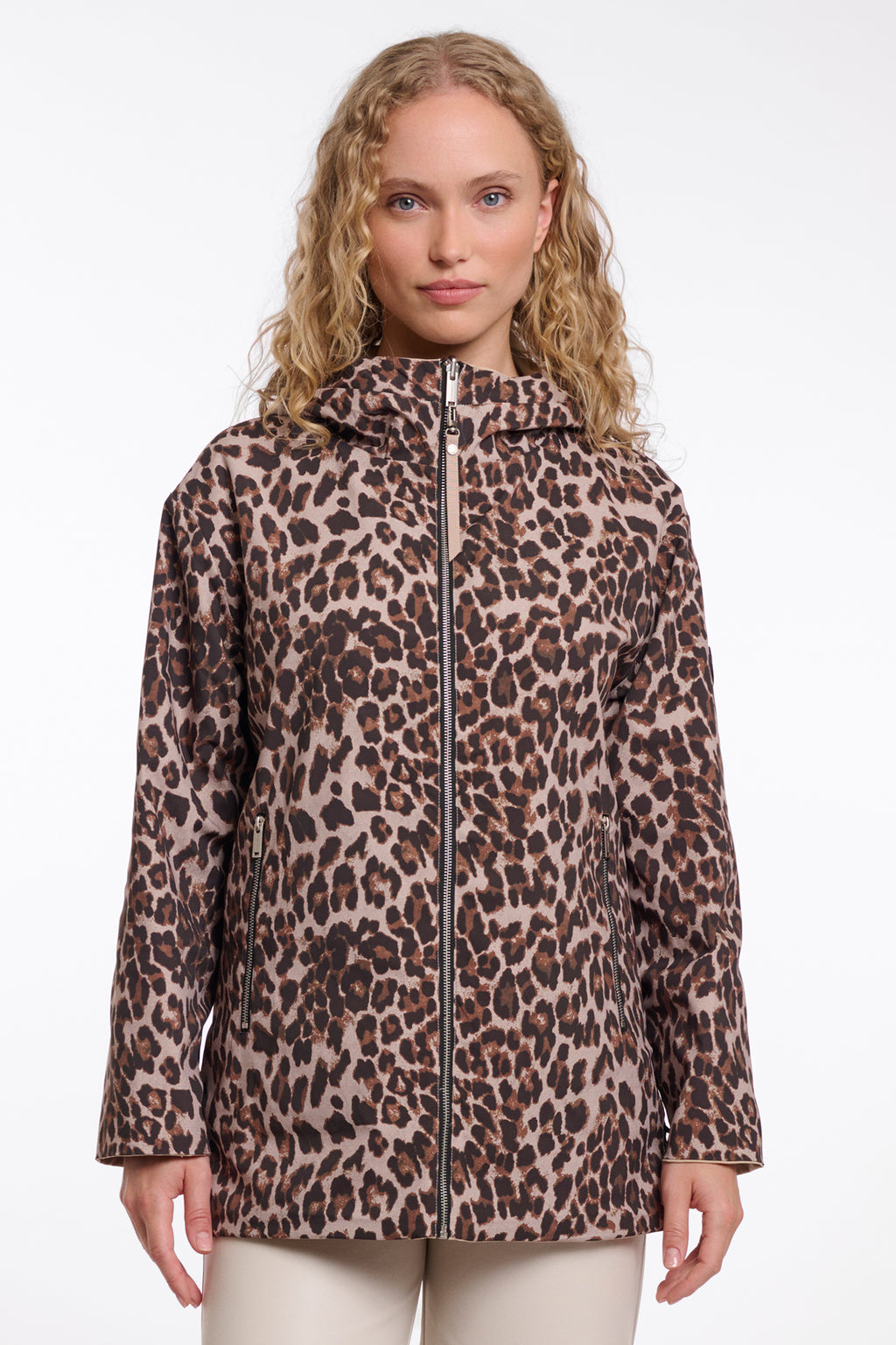 Rino & Pelle Faylinn Oat Beige Reversible Short Coat 7002621