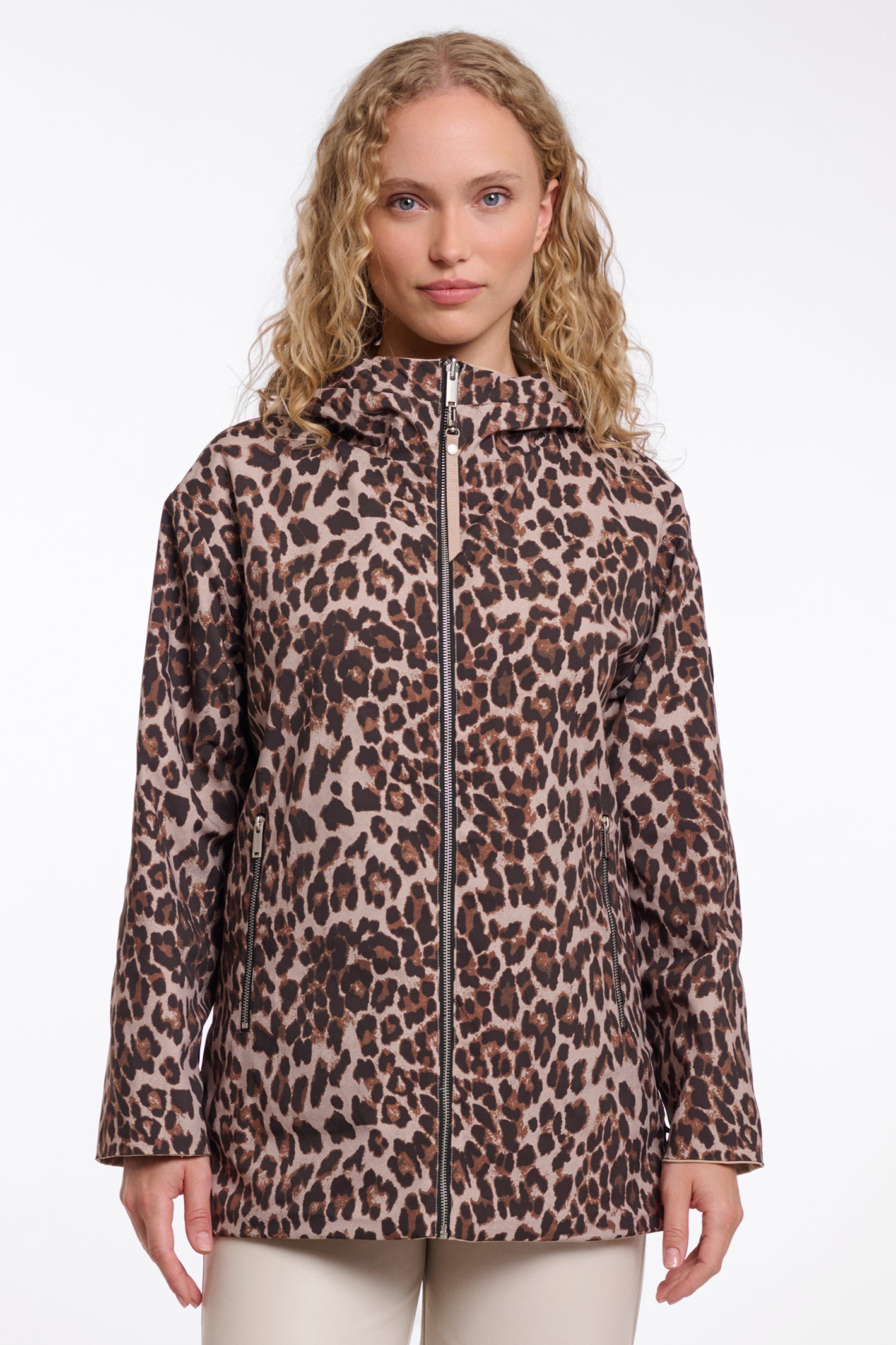 Rino & Pelle Faylinn Oat Beige Reversible Short Coat 7002621