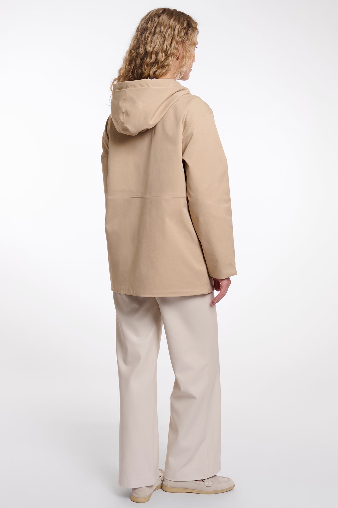 Rino & Pelle Faylinn Oat Beige Reversible Short Coat 7002621