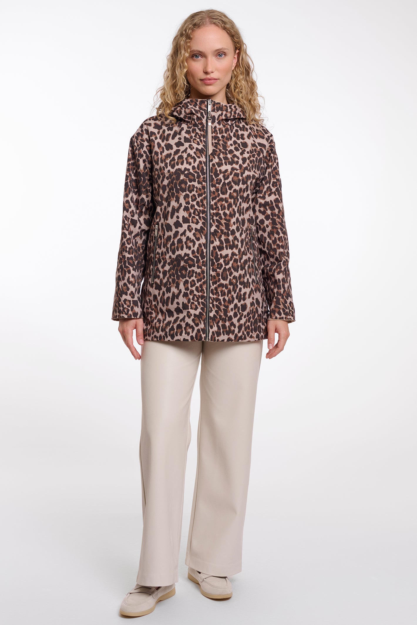 Rino & Pelle Faylinn Oat Beige Reversible Short Coat 7002621