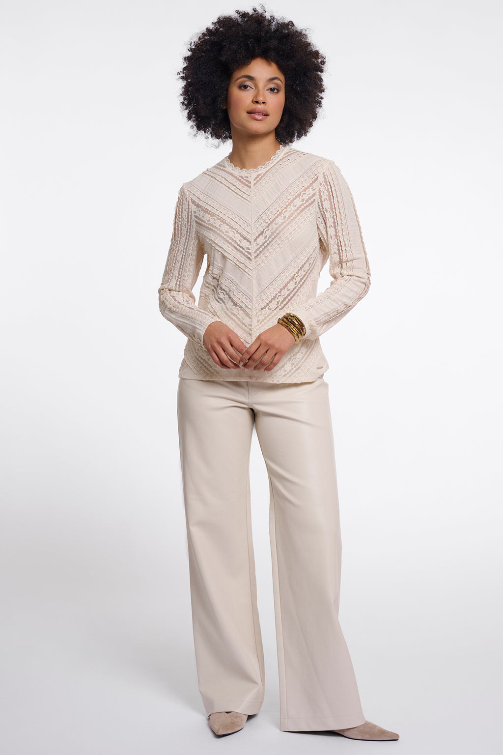 Rino and Pelle Aerin birch long sleeve top at OSO Boutique