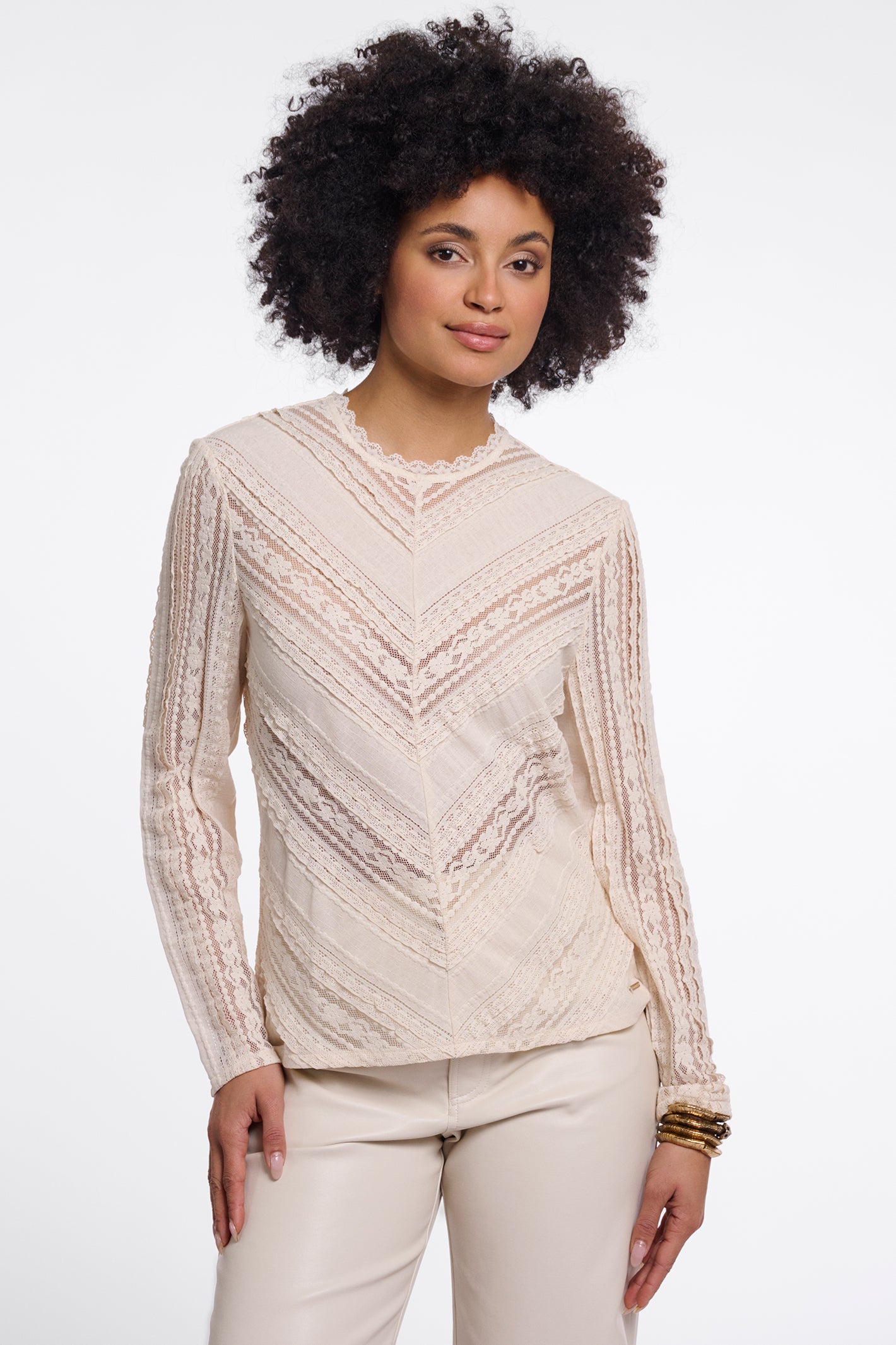 Rino and Pelle Aerin birch long sleeve top at OSO Boutique