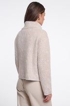Rino and Pelle Beth beige herringbone short jacket at OSO Boutique