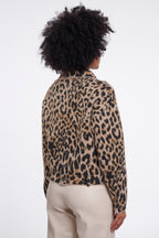 Rino and Pelle Bubbly light leopard boxy jacket at OSO Boutique