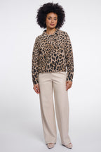 Rino and Pelle Bubbly light leopard boxy jacket at OSO Boutique
