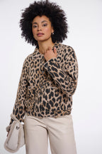 Rino and Pelle Bubbly light leopard boxy jacket at OSO Boutique