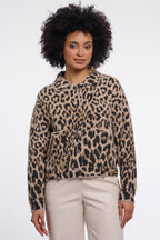 Rino and Pelle Bubbly light leopard boxy jacket at OSO Boutique