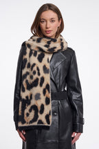 Rino and Pelle Tuli big leopard print scarf at OSO Boutique