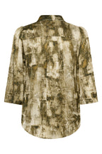 Soaked SLClero Fennel Seed Shadow Print Green Short Sleeve Shirt 30409030-305268, back packshot
