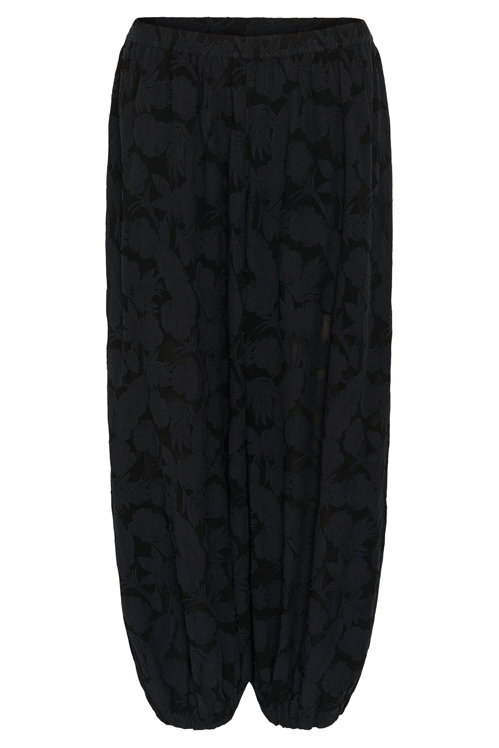 Soaked SLFelina Black Balloon Trousers 30409612-194008, front packshot