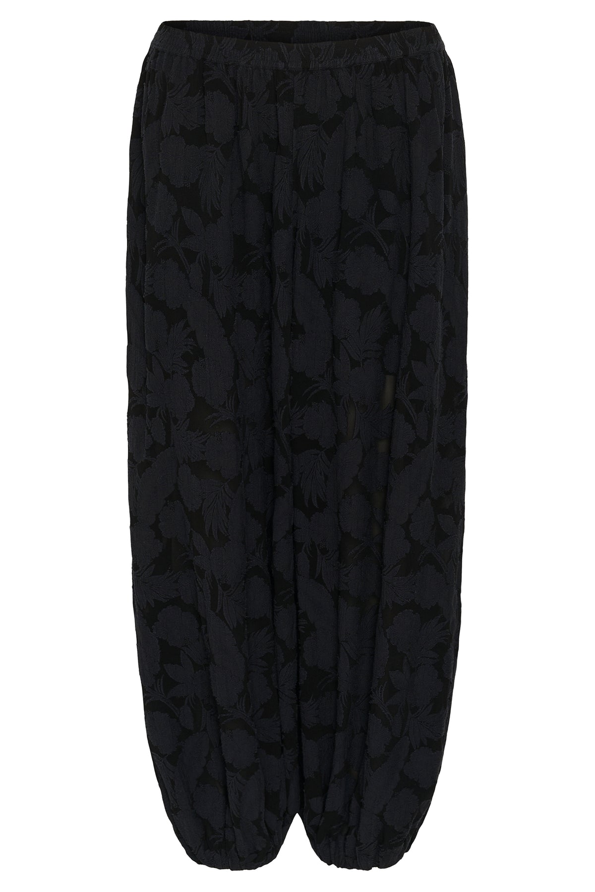 Soaked SLFelina Black Balloon Trousers 30409612-194008, front packshot