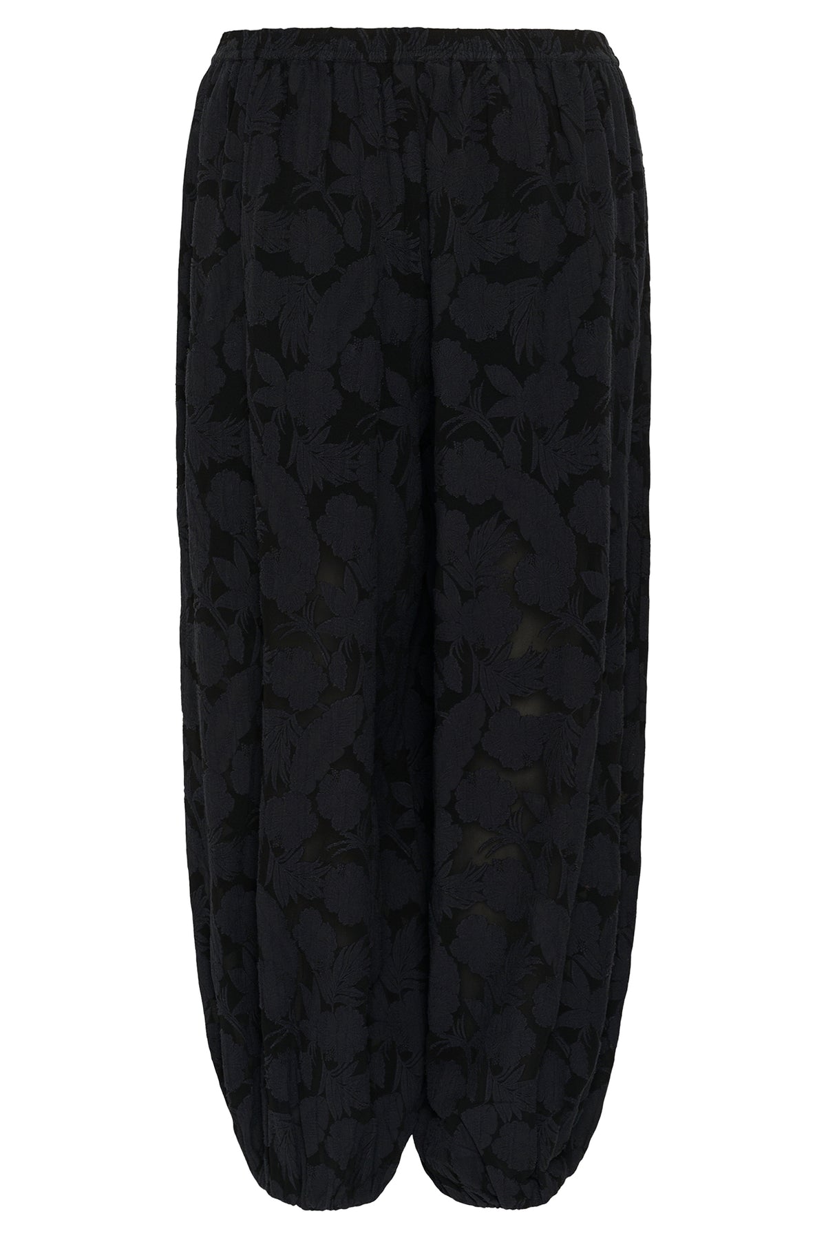 Soaked SLFelina Black Balloon Trousers 30409612-194008, back packshot