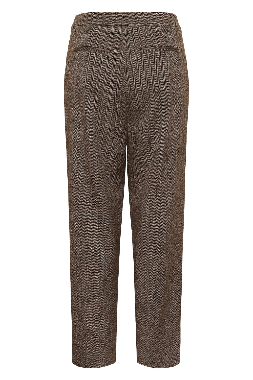Soaked SLKango Ganache Herringbone Brown Trousers 30409492-305270, back packshot