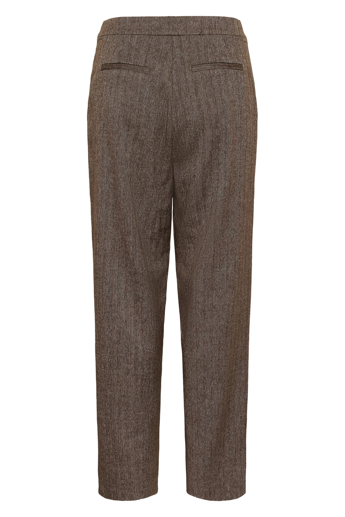 Soaked SLKango Ganache Herringbone Brown Trousers 30409492-305270, back packshot