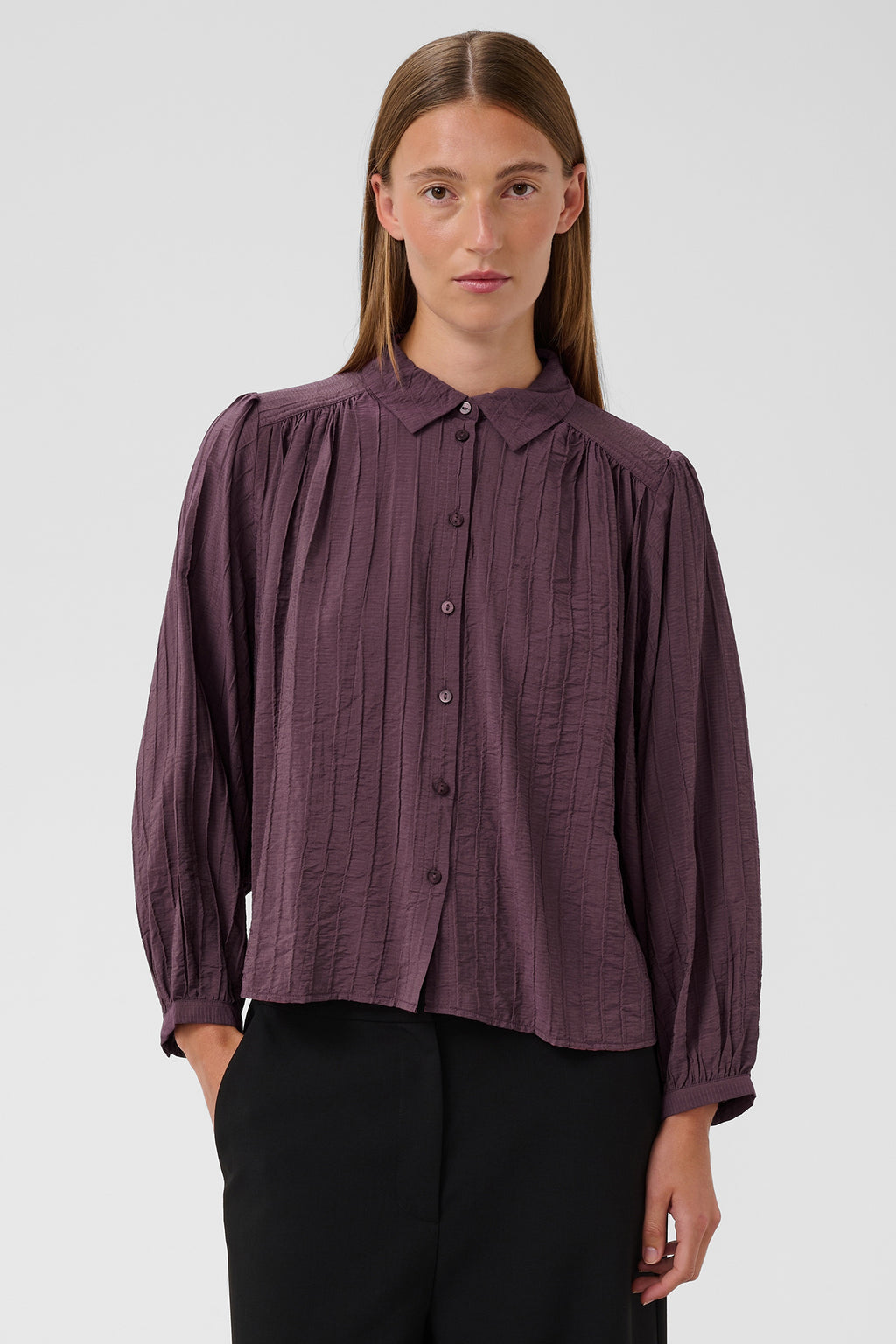 Soaked SLPinatubo Huckleberry Purple Shirt 30409506-191620, front view