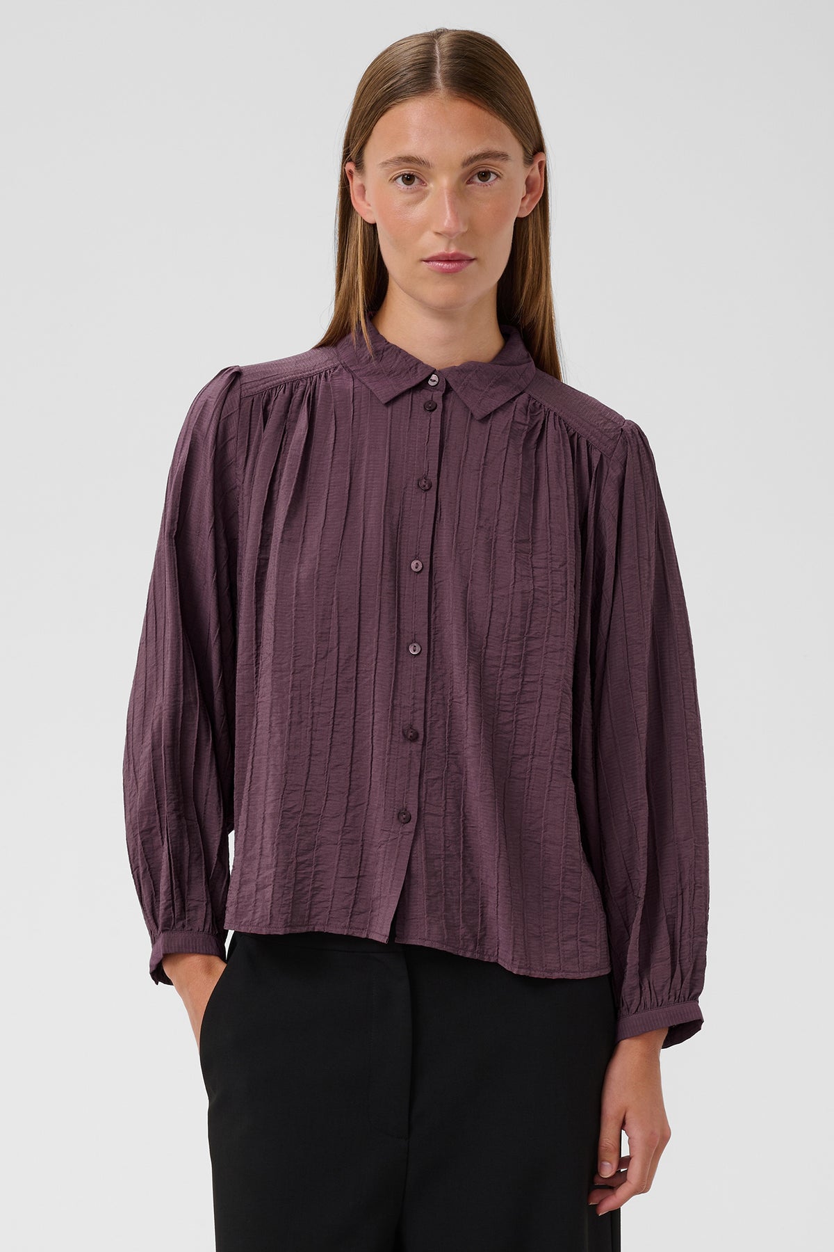 Soaked SLPinatubo Huckleberry Purple Shirt 30409506-191620, front view