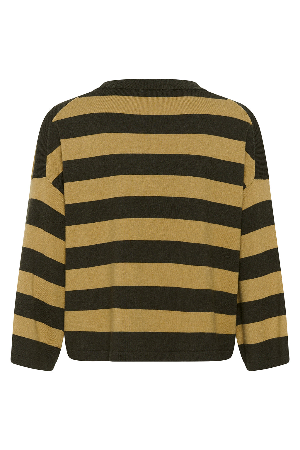 Soaked SLSpina Rosin and Fennel Striped Boxy Cropped Pullover Jumper 30408863-305282, back packshot