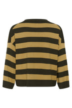 Soaked SLSpina Rosin and Fennel Striped Boxy Cropped Pullover Jumper 30408863-305282, back packshot