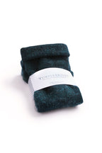 Turtle Doves Woodland Green Cashmere Fingerless Gloves, banded pair