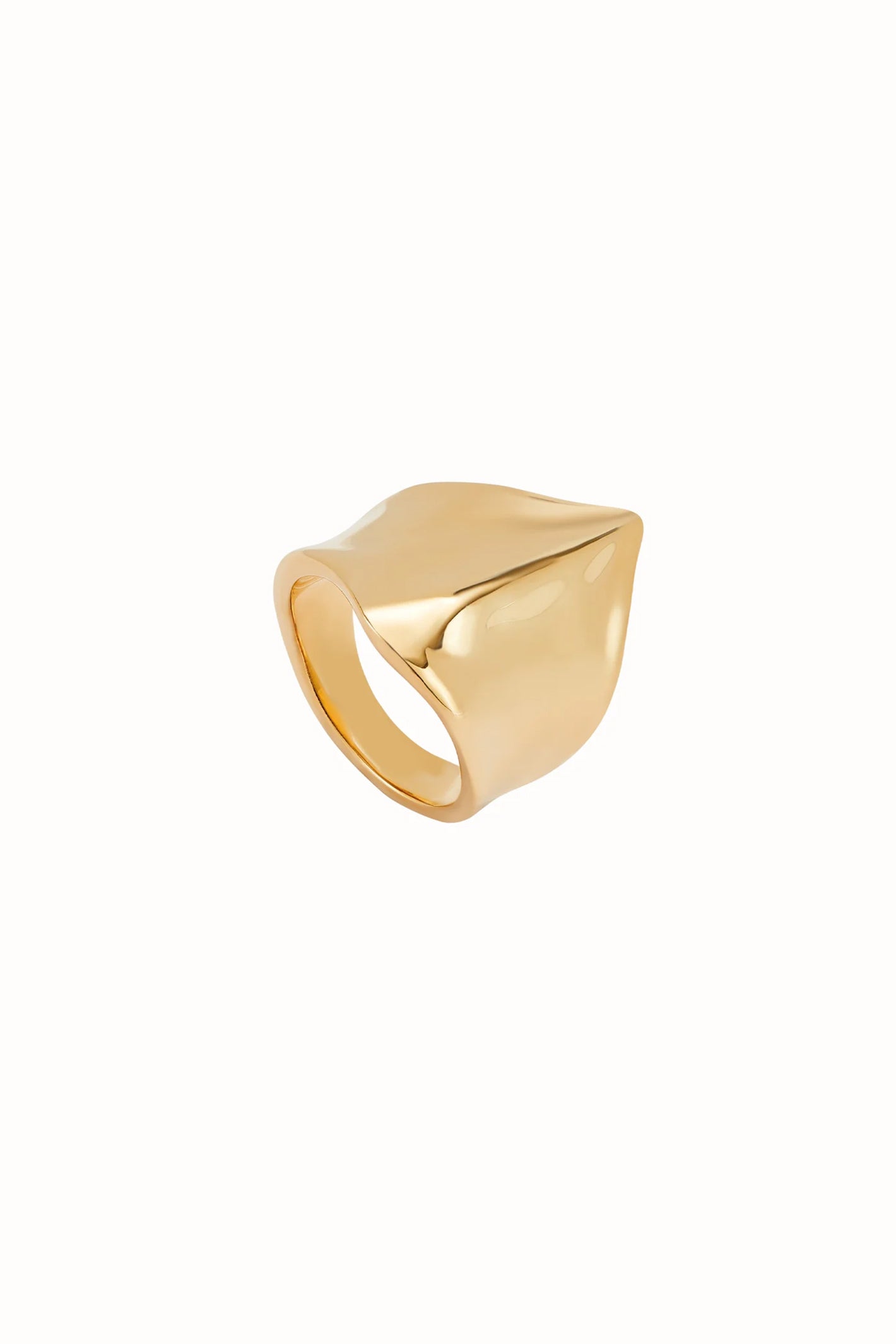 UNOde50 gold manta ray statement ring at OSO Boutique