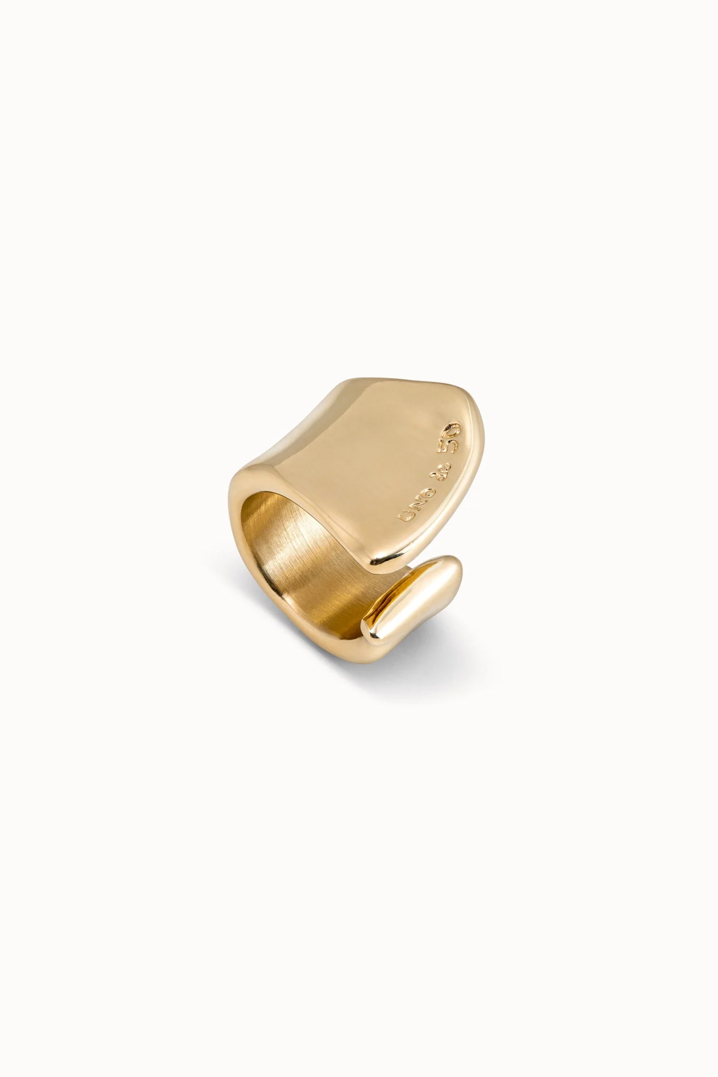 UNOde50 gold open wrap ring at OSO Boutique