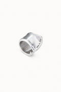 UNOde50 wide silver open band ring at OSO Boutique