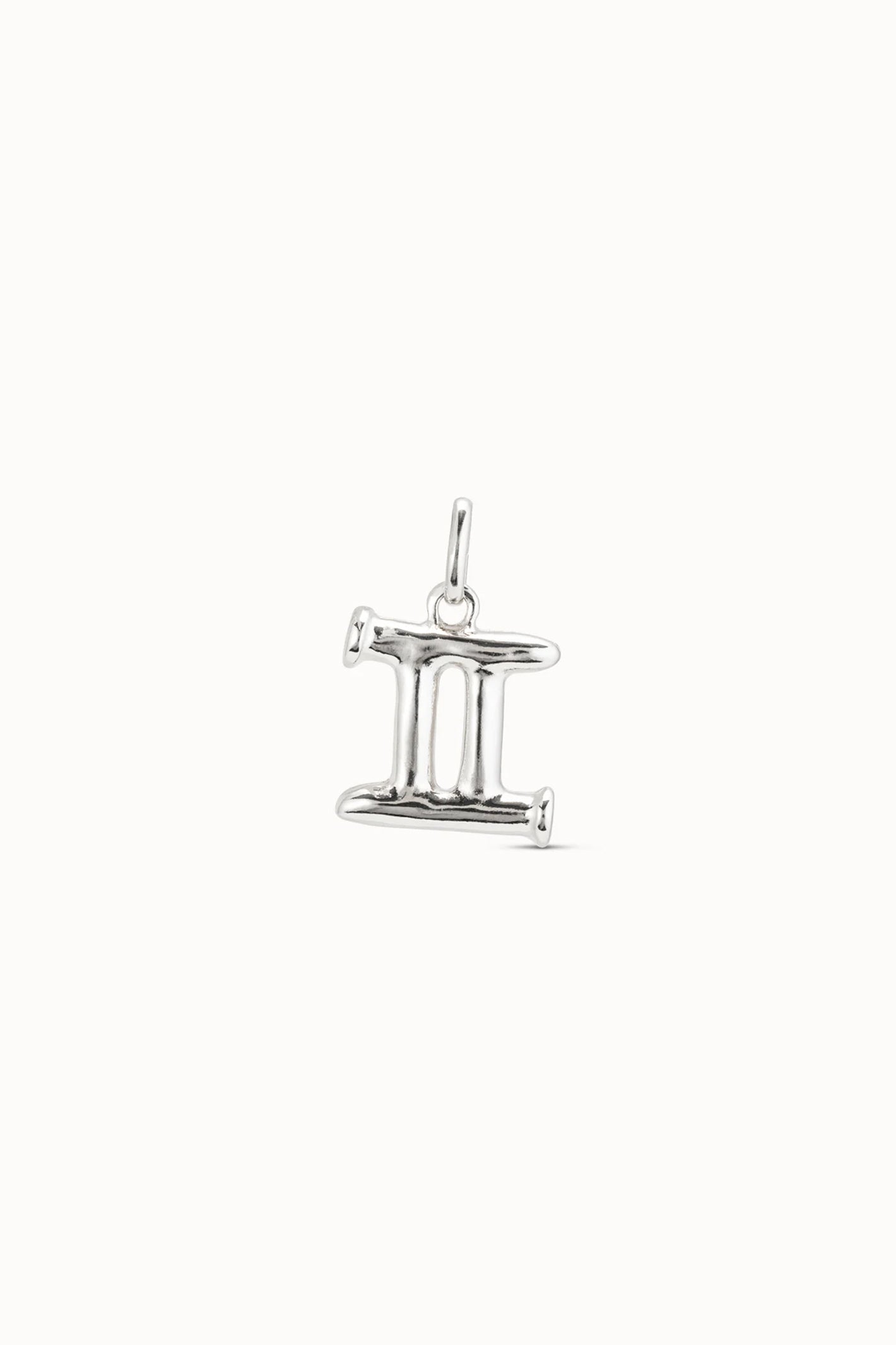 UNOde50 Gemini silver zodiac charm at OSO Boutique