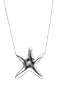 UNOde50 silver starfish long necklace at OSO Boutique
