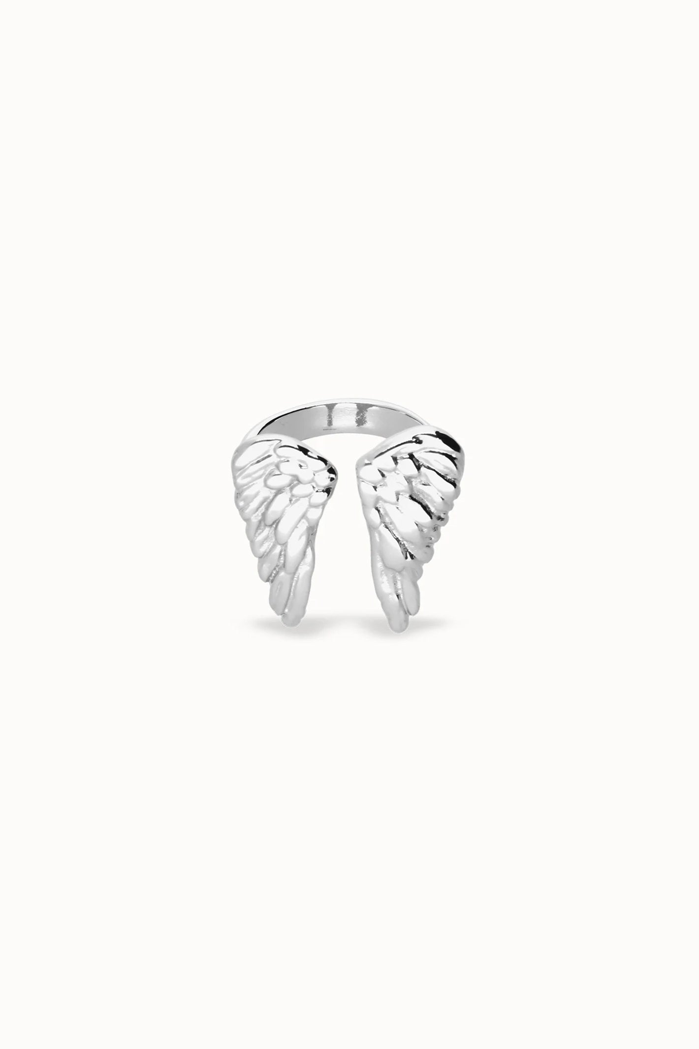 UNOde50 silver angel wing ring at OSO Boutique