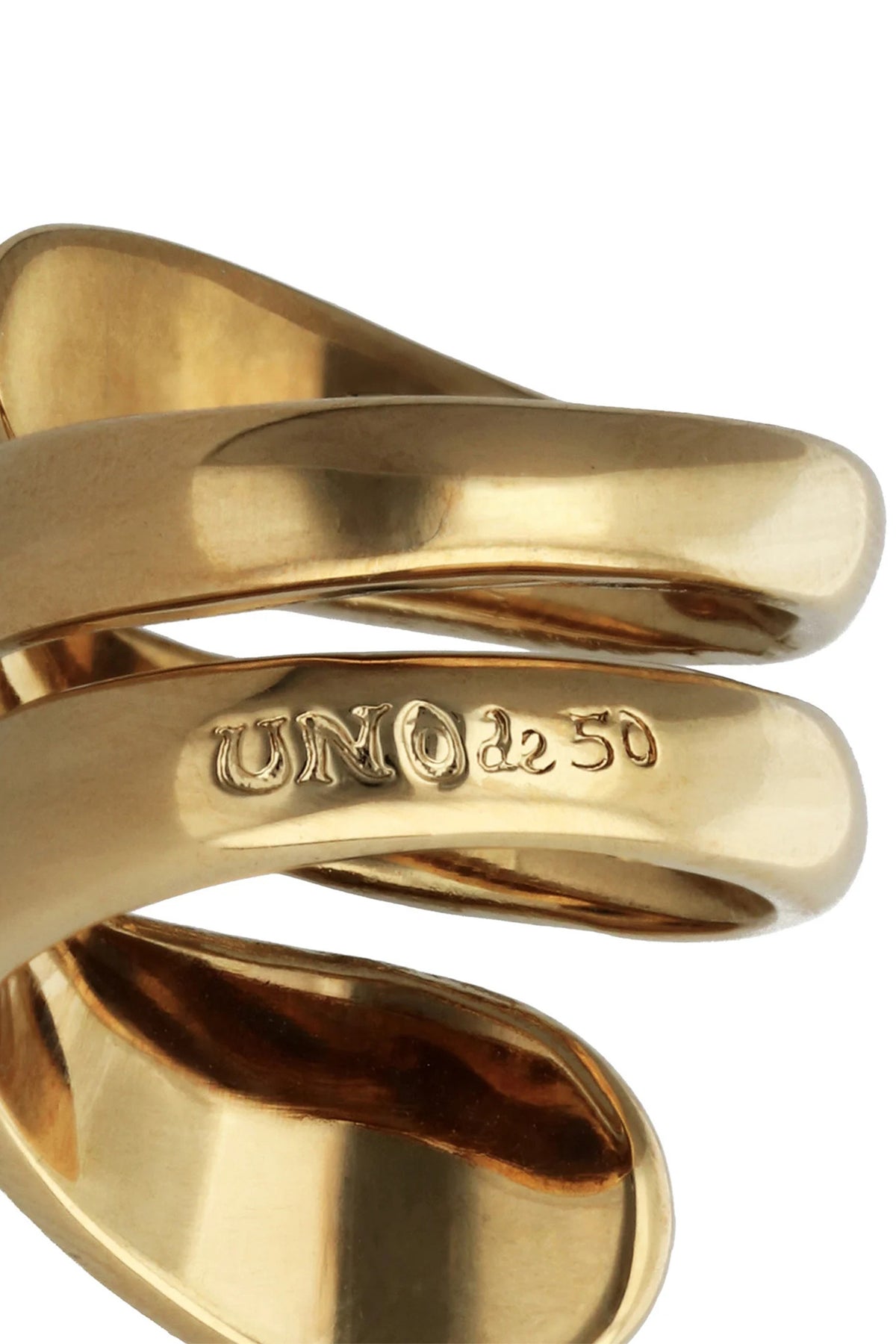 UNOde50 Axis Gold Ring ANI0871, detail