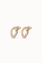 UNOde50 Joy Of Living Gold Earrings PEN0916, angled packshot