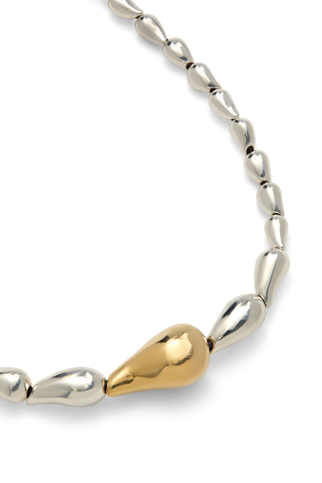 UNOde50 Medelux Gold & Silver Necklace COL2089, detail
