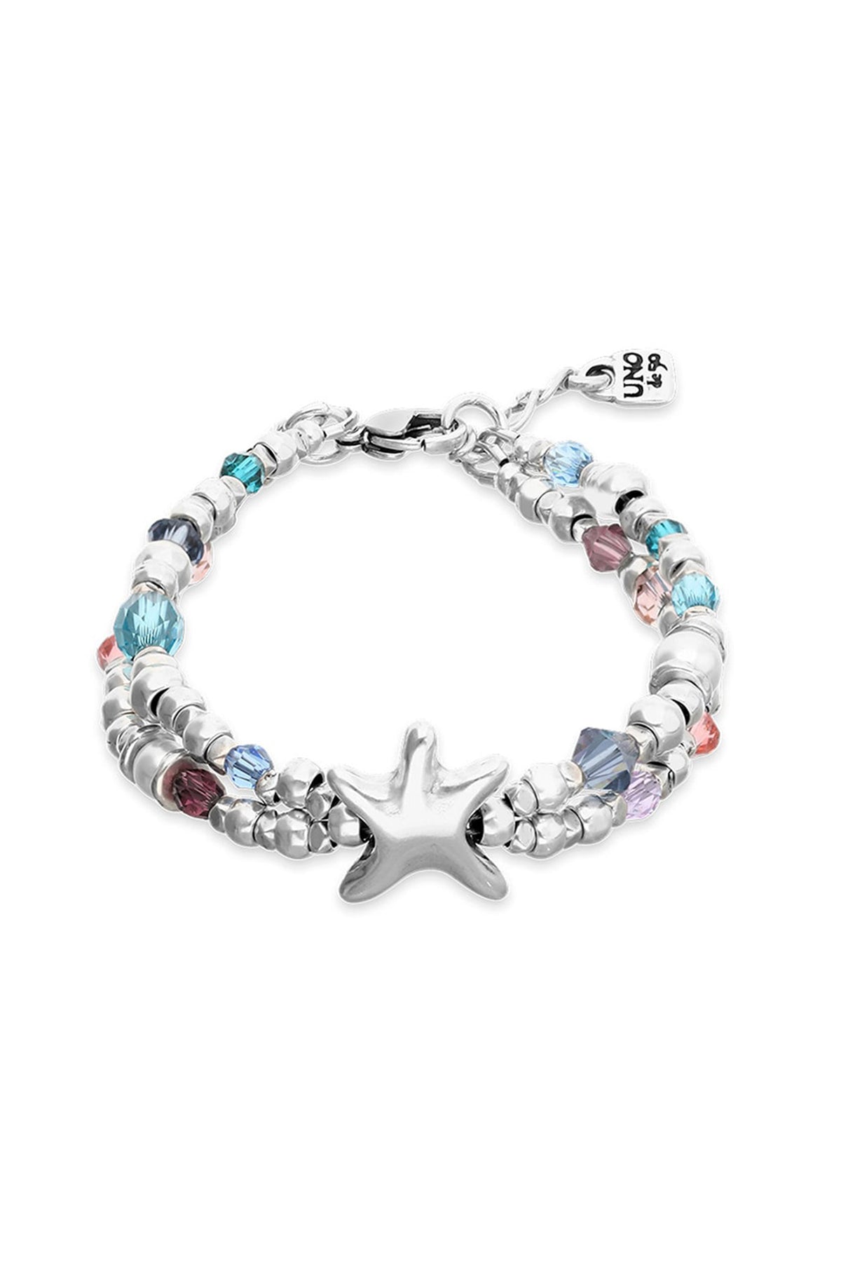 UNOde50 Prisma Silver Bracelet with Crystals & Starfish PUL2658, packshot