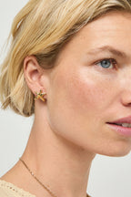 UNOde50 Star Gold Earrings PEN1098, worn