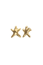 UNOde50 Star Gold Earrings PEN1098, angled packshot